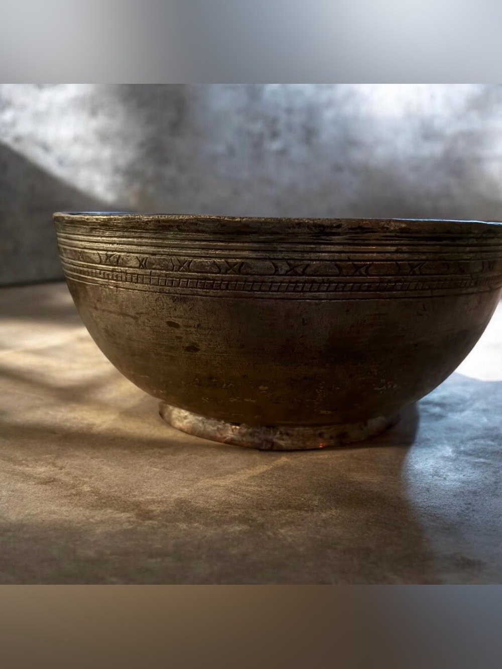 Handcrafted Brass Decorative Bowl - Antique Brass Finish